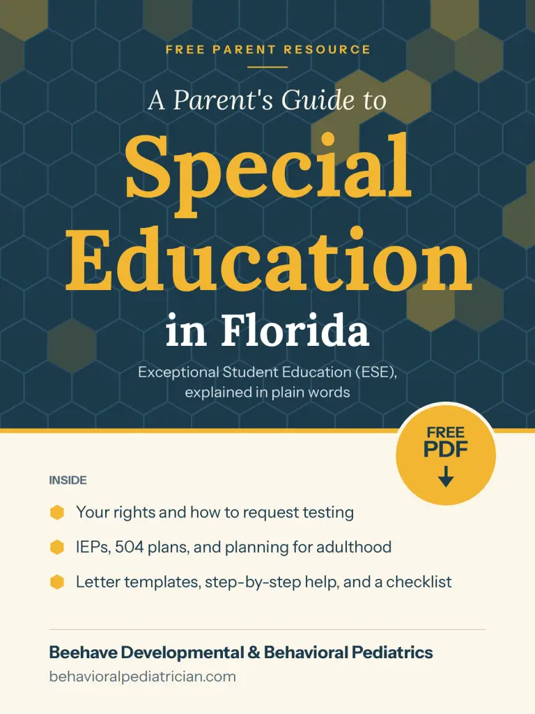 Free Florida ESE parent guide, download PDF.